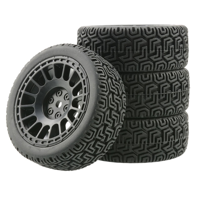 4 件 RC 汽車 66 毫米橡膠輪胎,適用於 WLtoys 144001 和 1/18 1/16 1/10 RC 越野