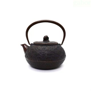 佶洋餐具【松葉急須壺（大）0.65L / E-68 】鑄鐵茶南部鐵器IH電磁爐可用火鍋鑄鐵鍋CA-011露營