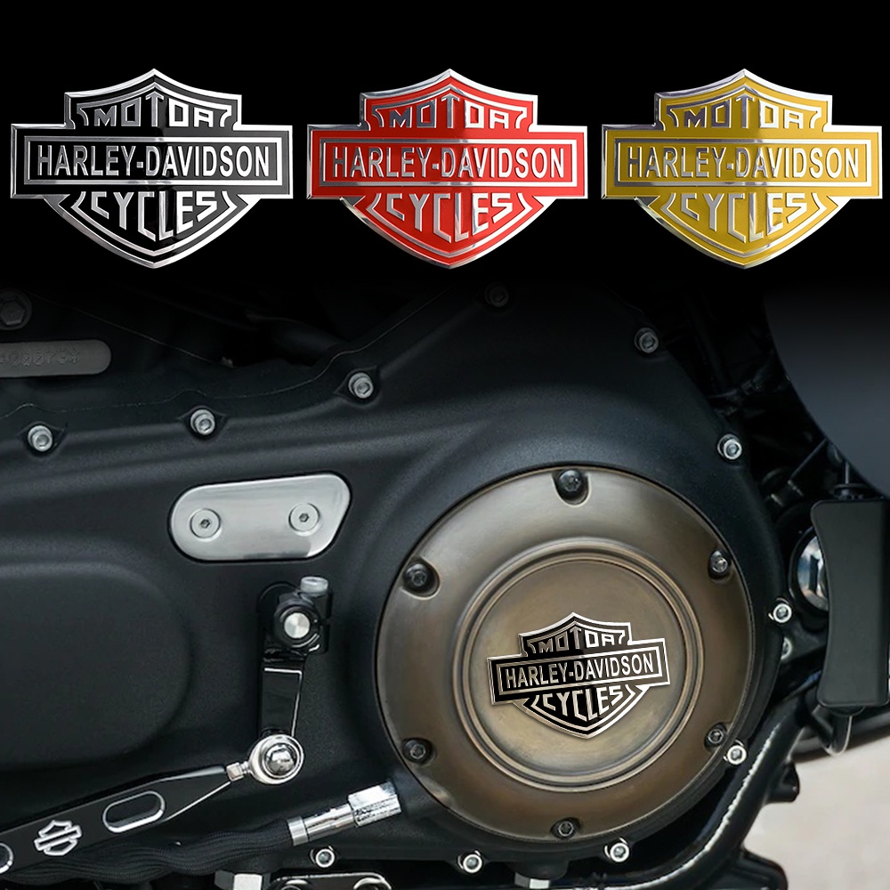 適用於哈雷電動車摩托車金屬標貼哈雷戴維森Harley Davidson標誌貼紙改裝裝飾標誌