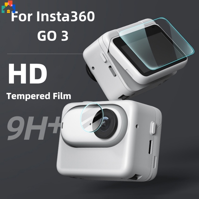 Insta360 GO 3 運動相機防刮安全高清拇指相機保護膜配件鋼化玻璃屏幕鏡頭保護膜