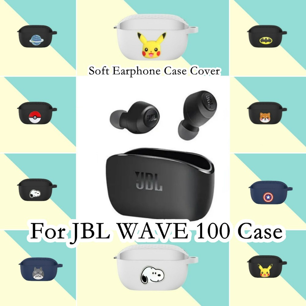 適用於 JBL Wave 100 TWS 外殼軟耳機外殼保護套的簡單卡通防摔