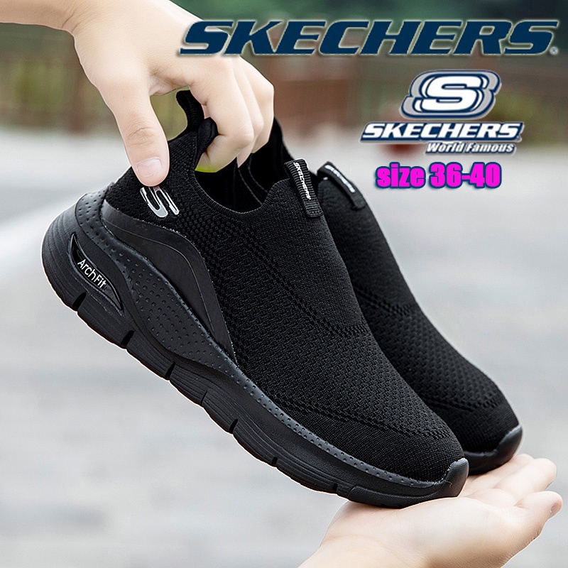 Go WALK ARCH-FIT 透氣網眼女式運動鞋 *Skechers_ 輕便戶外慢跑步行平底鞋