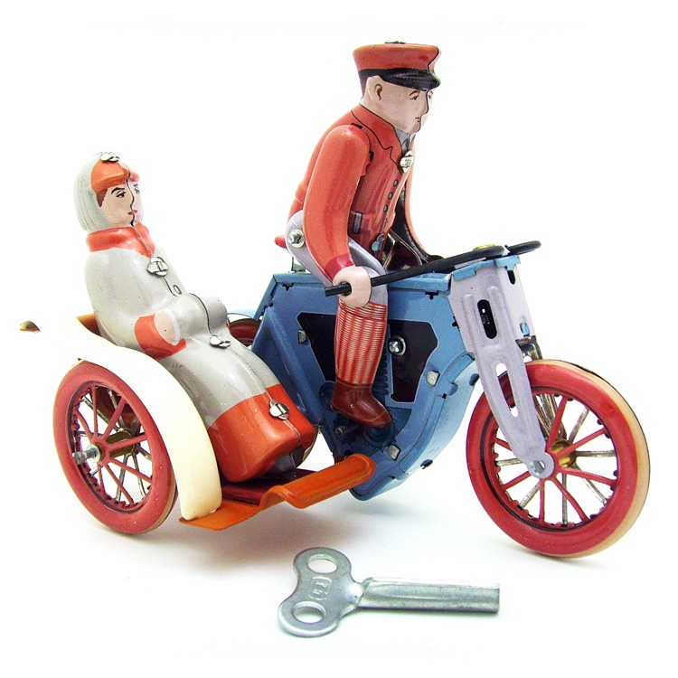 復古玩具 tin toy 鐵皮玩具 創意道具 個性禮品 458人力三輪車