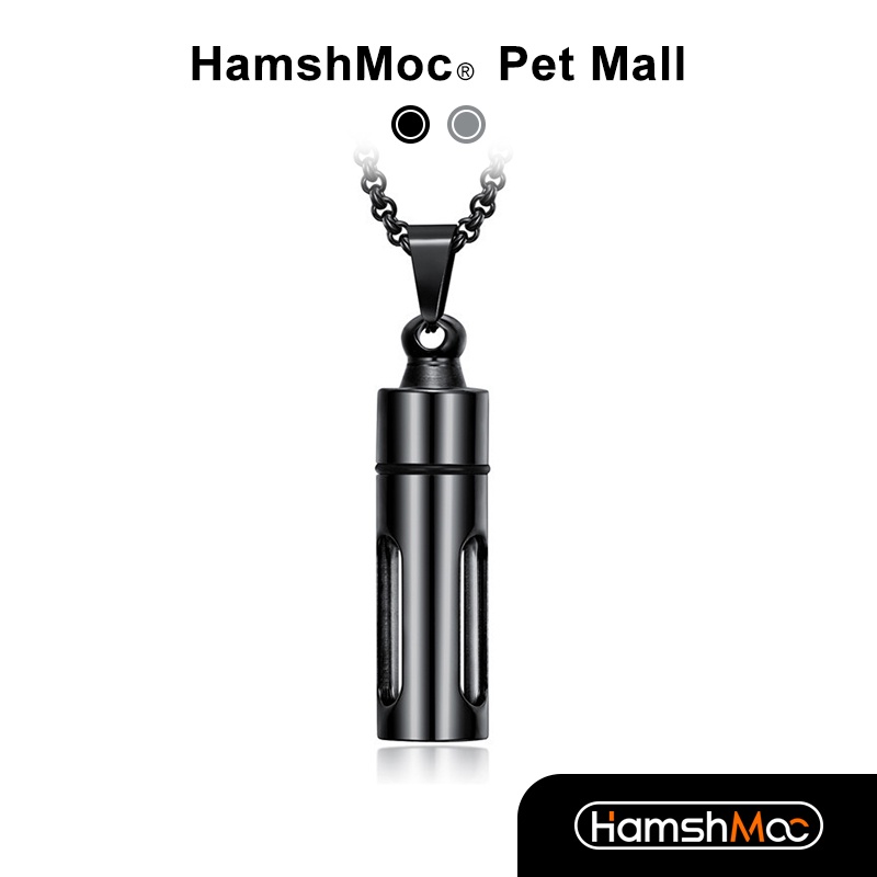 HamshMoc 寵物紀念吊墜 犬牙乳牙保護瓶 存放骨灰毛髮 可開啟 透明 不鏽鋼紀念項鍊 紀念容器 【現貨速發】