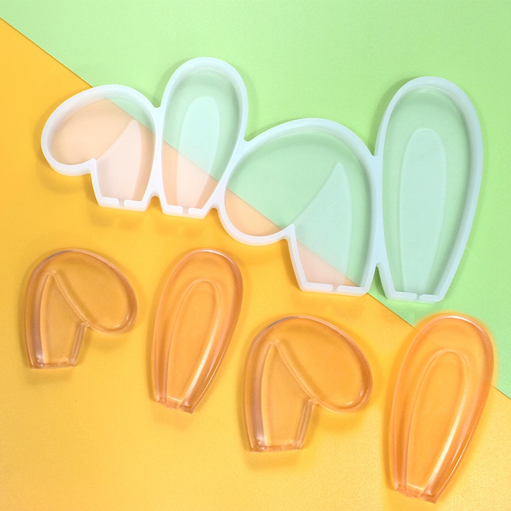 矽膠棒棒糖模具棒棒糖兔耳朵形狀糖果環氧樹脂蛋糕裝飾工具烘焙配件