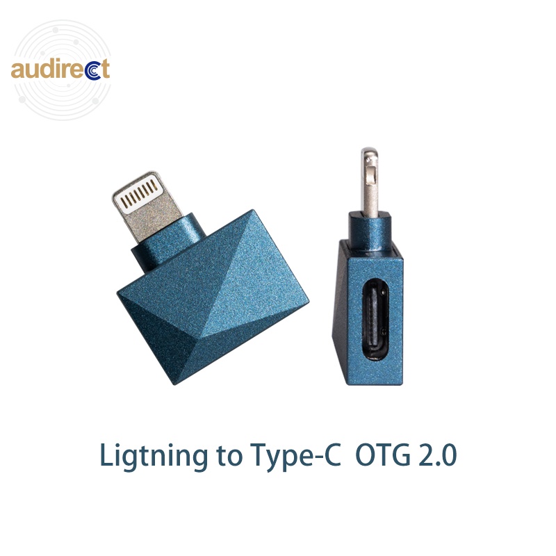 Audirect L/C OTG 2.0 USB OTG 照明轉 C 型插座適用於 IOS 手機 DAC 解碼器 AMP