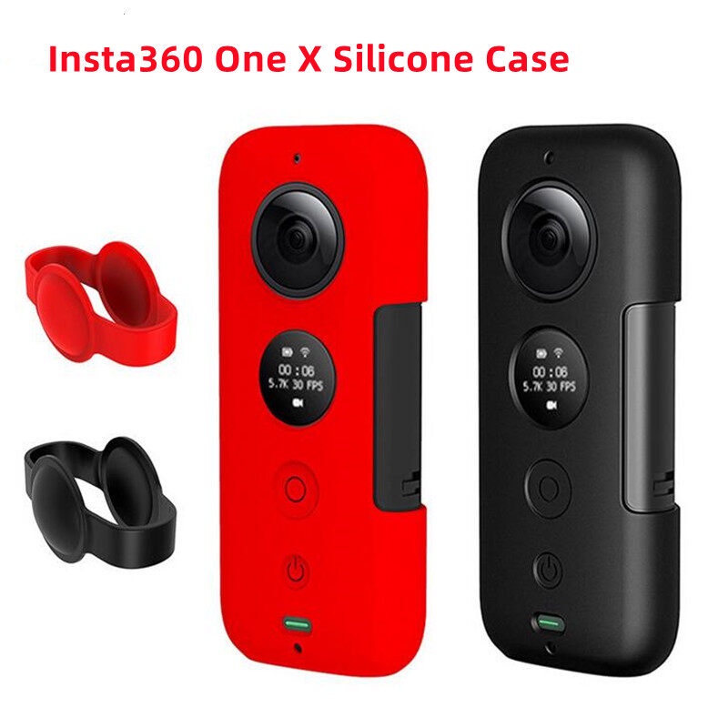 Insta 360 One X 矽膠保護套鏡頭保護套防刮防滑保護套適用於 insta 運動相機配件