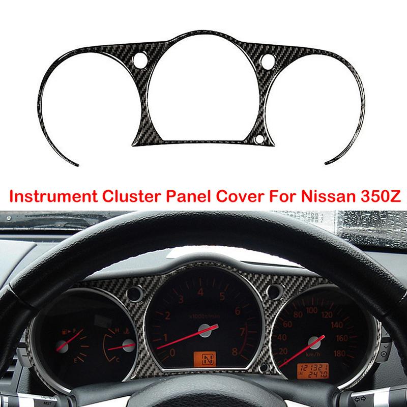 NISSAN Possbay 1 件汽車內飾儀表板蓋碳黑適合日產 350Z 2003-2009