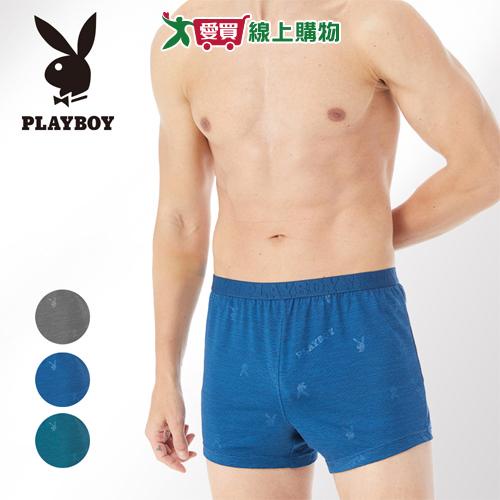 PLAYBOY 陽離子寬鬆平口男內褲(M~XL)四角褲 內著 乾爽 透氣【愛買】