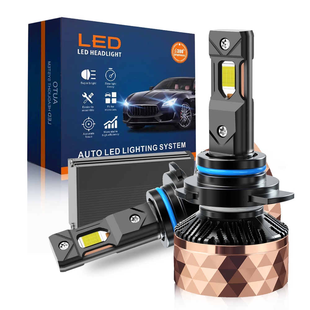 Luyoo LED大燈大功率4575芯片200W 60000Lm CanbusLED汽車燈泡無錯誤H7 H4 H11 L