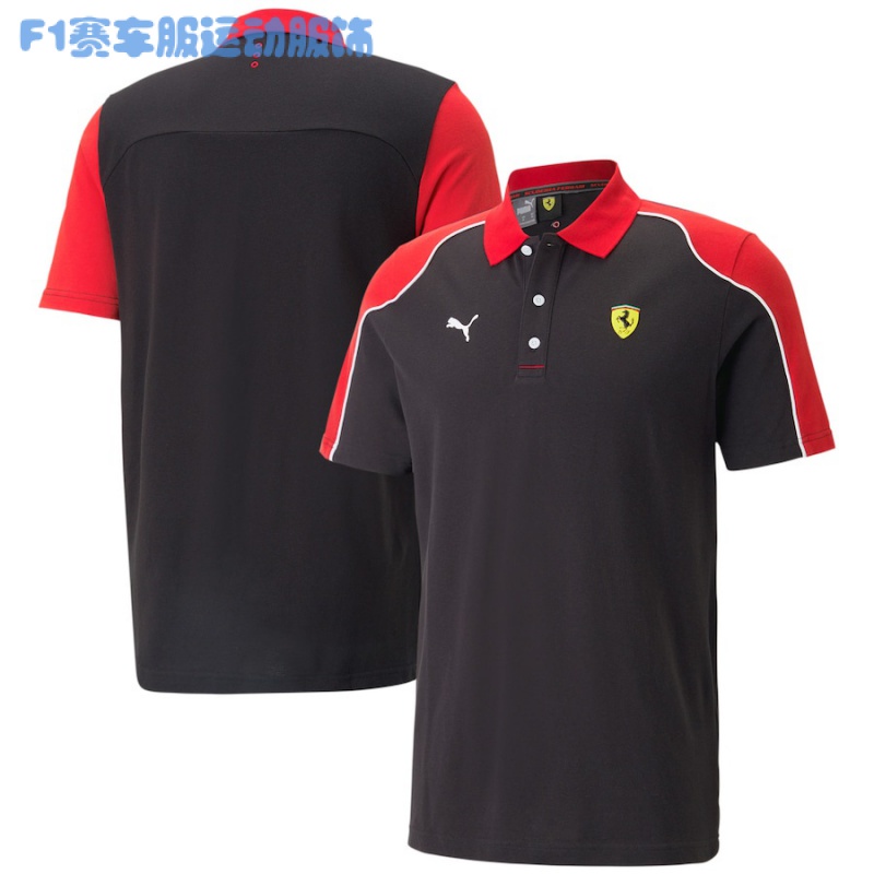 F1賽車服法拉利scuderia 2023 Team Polo衫夏季運動服短袖男士速乾ShortTf1Shirt