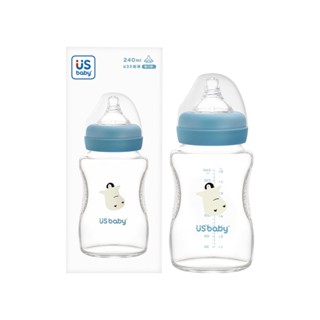 優生真母感玻璃奶瓶寬口徑L240ml-企鵝