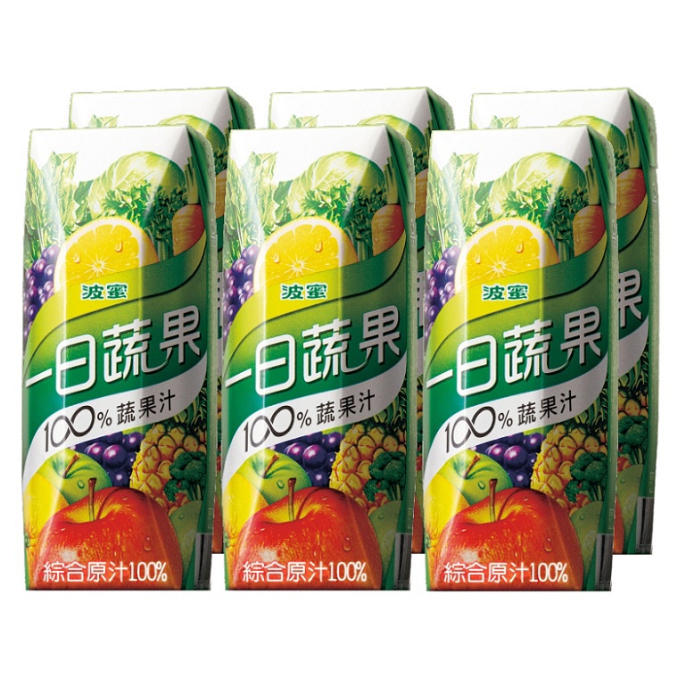 波蜜 一日蔬果100%蔬果汁(250mlX6包/ 組)[大買家]