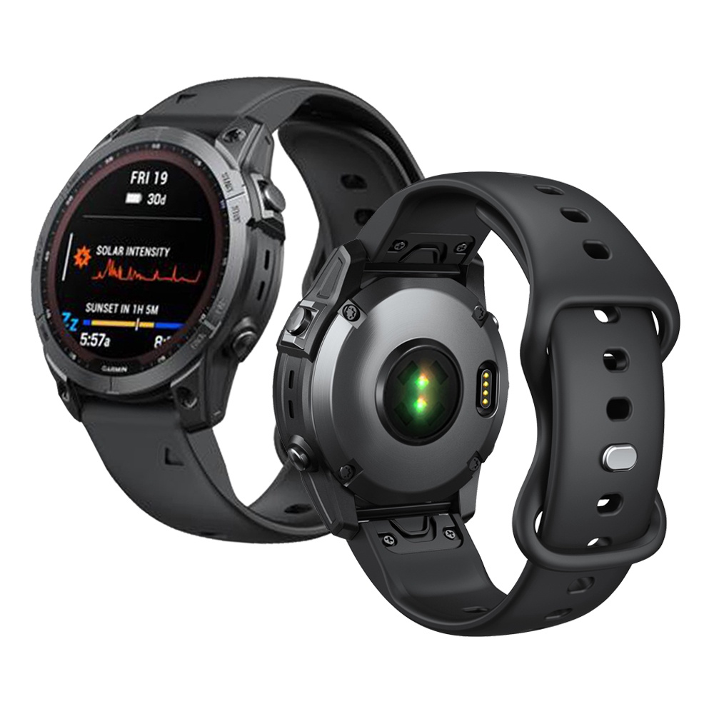 Garmin Instinct 2 Quatix 7 Pro Marq Gen2 錶帶 22mm 矽膠 快拆 運動帶