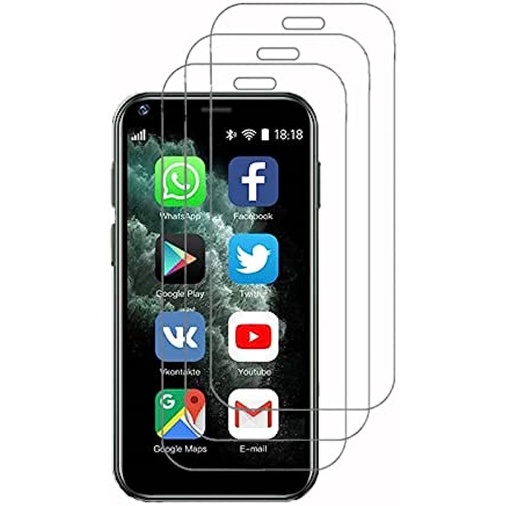 3 件/批 SOYES XS11 2.5 英寸迷你手機屏幕保護膜,超高清 9H 鋼化玻璃膜,防刮,