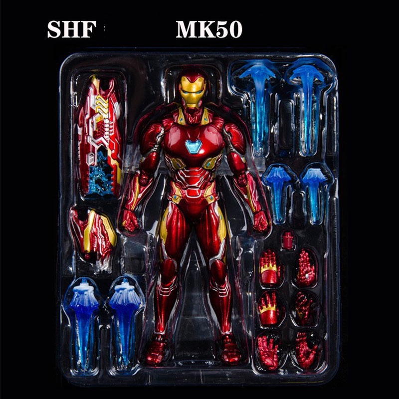 MARVEL 15 厘米 SHF 漫威復仇者聯盟鋼鐵俠公仔玩具超級英雄鋼鐵俠 MK50 MK46 MK47 MK85 M