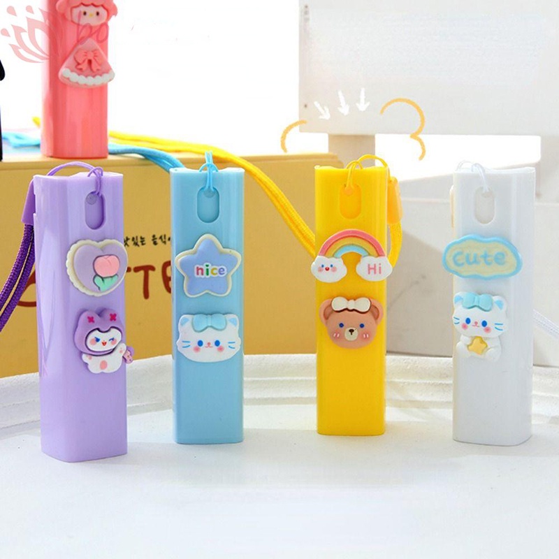 三麗鷗 Hello Kitty 噴霧瓶帶掛繩卡通便攜式迷你香水瓶帶噴霧泵化妝品容器旅行使用