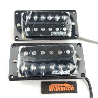 Wilkinson WOHHB 黑色開口雙線圈電吉他雙線圈拾音器(琴橋和琴頸一對)
