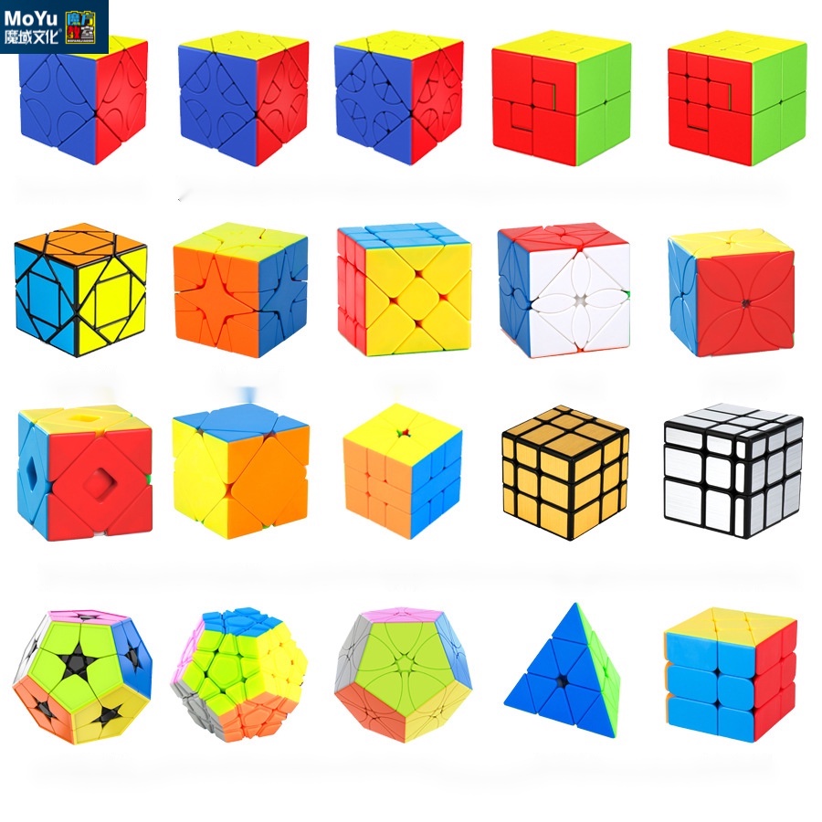 Moyu Speed Cube 2x2x2 3x3x3 Cube Fisher Cube Pyraminx Megami