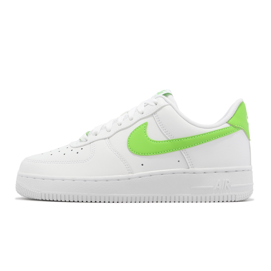 Nike 休閒鞋 Wmns Air Force 1 07 白 青蘋果綠 AF1 女鞋 【ACS】 DD8959-112