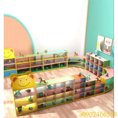 幼兒園教室書包柜子 兒童儲物櫃 玩具鞋櫃組合 培訓收納櫃 區角櫃定製