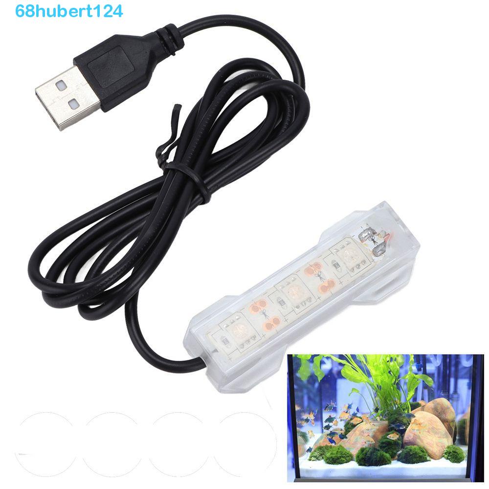 Hubert 魚缸燈充電 USB 水族箱 LED 燈 LED 照明水生植物水族燈
