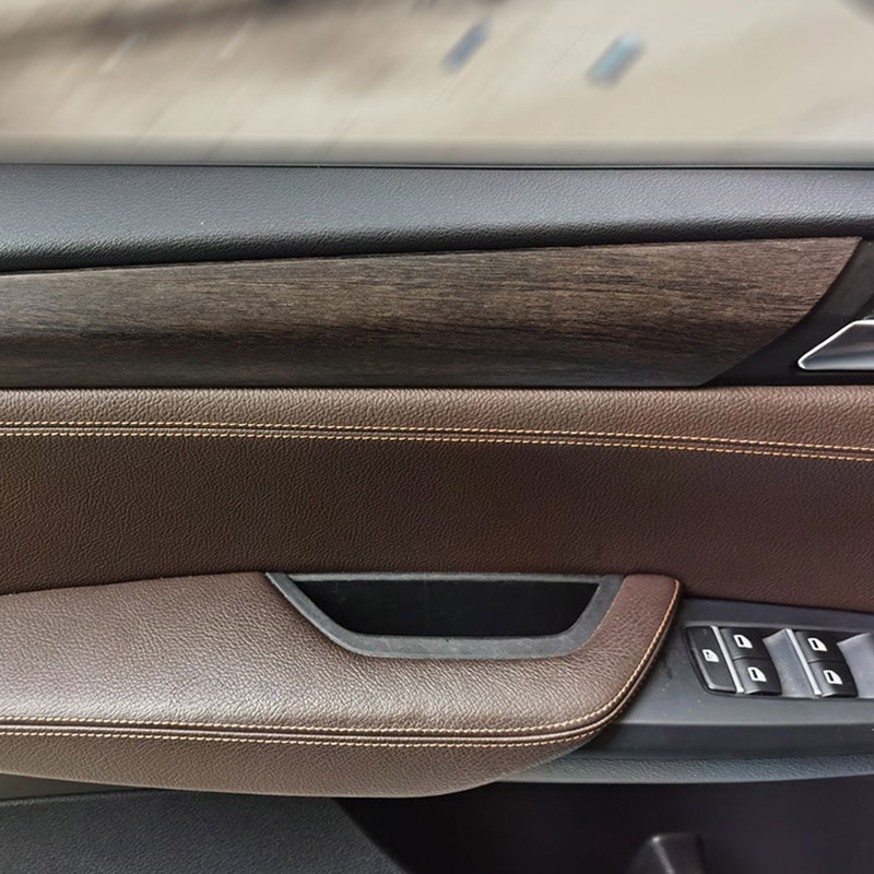 BMW 寶馬 X3 X4 F25 F26 11-17 ABS碳纖維/橡木木紋 汽車門板內門板裝飾貼紙