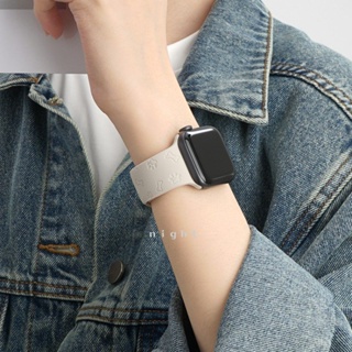 創意卡通矽膠錶帶 適用 apple watch 蘋果錶帶 iwatch SE 1-9代通用 Ultra 雕刻印花錶帶
