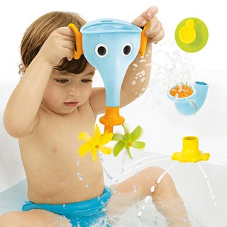 Yookidoo洗澡玩具長鼻子小象戲水組/ 藍/ 閉彩盒 eslite誠品