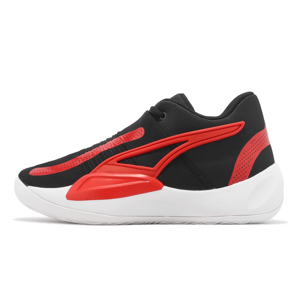 Puma 籃球鞋 Rise Nitro 黑 紅 針織 男鞋 運動鞋 海外款 【ACS】 37701206