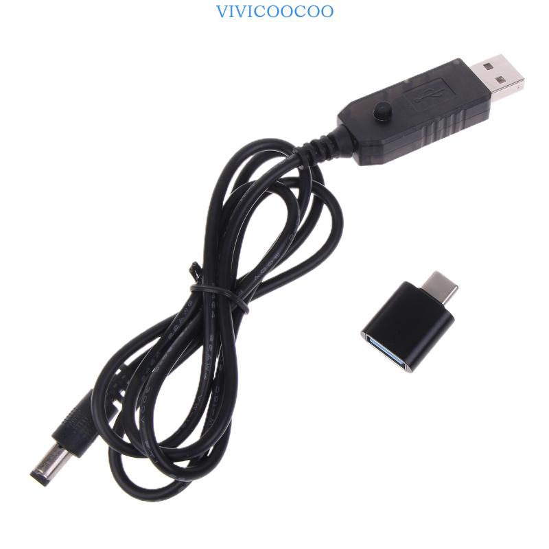 Vivi 1m Type C PD QC3 0 USB 轉 5V-12V 5 5x2 1mm 觸發電源線,用於路由器揚聲