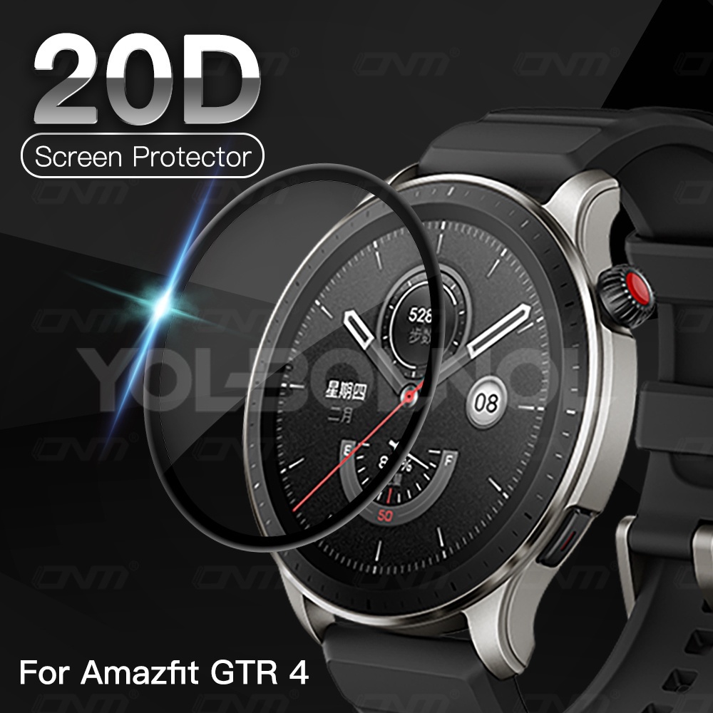 Amazfit GTR 4 保護膜 曲面20D全屏保護貼 Amazfit GTR4 保護套 高清屏幕保護膜