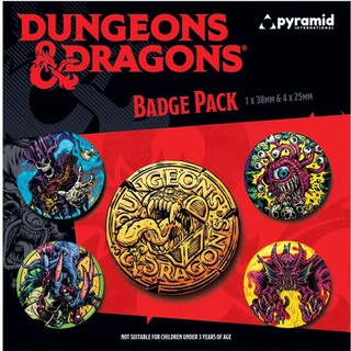 【龍與地下城】怪物圖鑑徽章組/Dungeons &Dragons