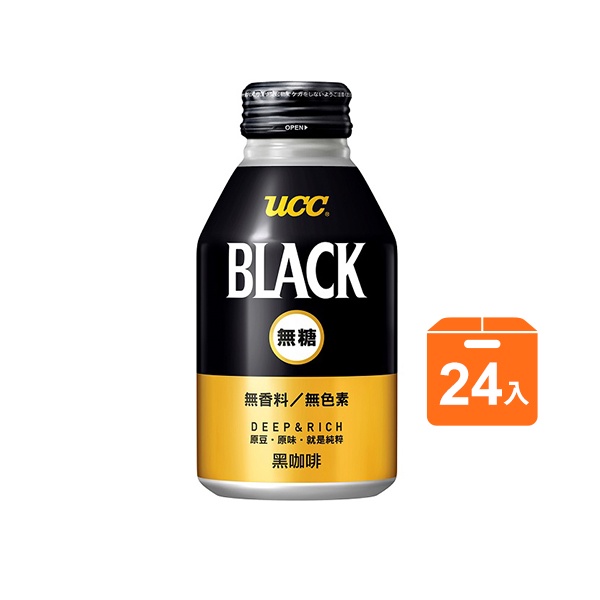 UCC BLACK無糖黑咖啡Can275X24瓶