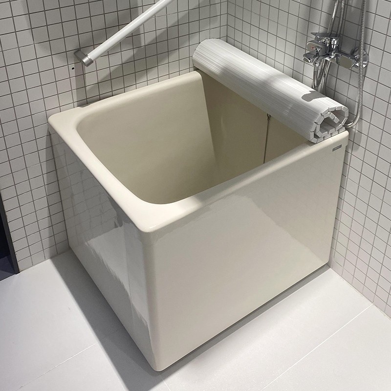 TOTO日本進口迷你小浴缸 0.8/1/1.2m 日式小戶型浴盆 獨立式保溫坐式 有機玻璃浴缸
