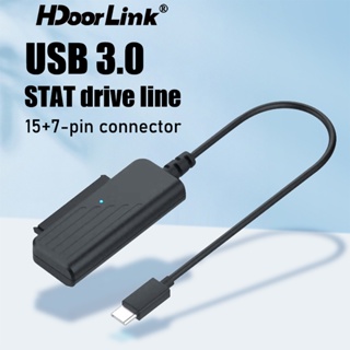 Hdoorlink SATA 轉 USB 3.0 適配器電纜 C 型轉 SATA 電纜 5Gbps 高速數據傳輸,用於