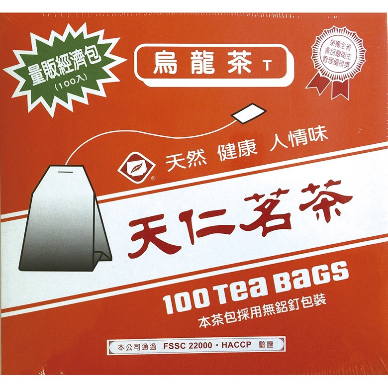 天仁 烏龍袋茶(100包X2g/盒)[大買家]