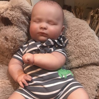 60CM Toddler Reborn Joseph 3月齡重生娃娃模擬嬰兒手工製作3D皮膚靜脈血絲可見生日禮物過家家益