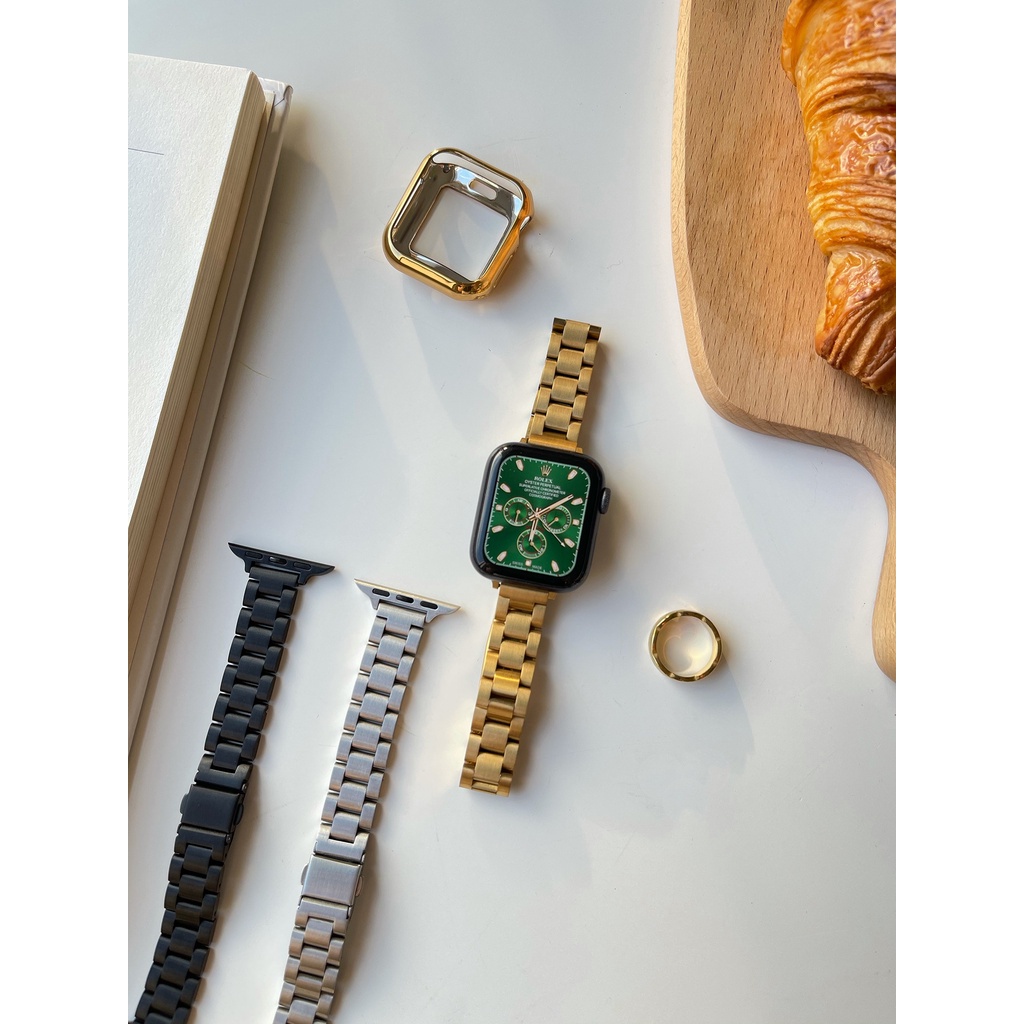 現貨 Apple Watch 不鏽鋼錶帶 女士錶帶 金屬錶帶S8 S6 S7 SE 41mm 40mm 44mm 45
