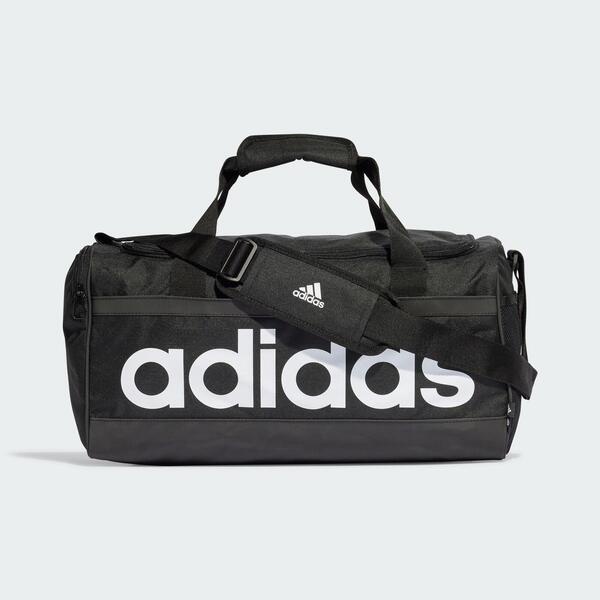 Adidas Linear Duffel S 健身包 旅行包 訓練 運動 休閒 肩背 側背 手提 黑 [HT4742]