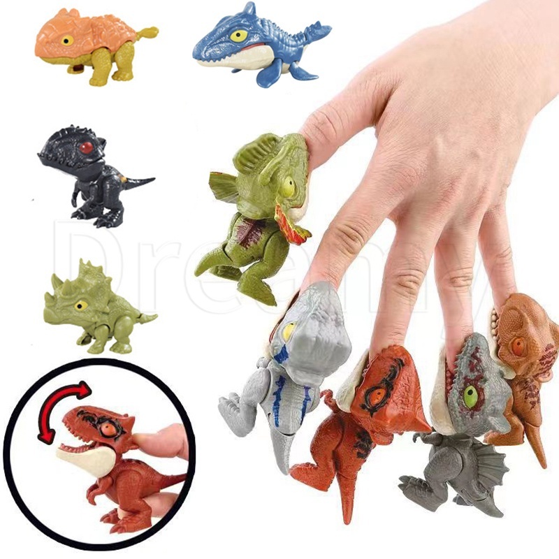 搞笑咬手指恐龍玩具/創意整蠱可動關節恐龍模型玩具/侏羅紀恐龍公園仿真恐龍公仔/可愛兒童益智玩具