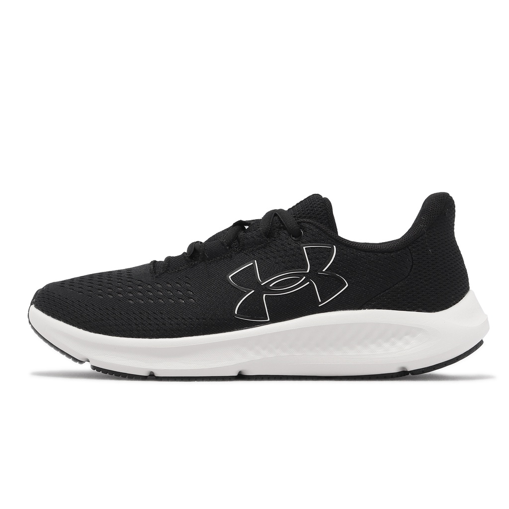 Under Armour 慢跑鞋 Charged Pursuit 3 BL 黑 白 UA 女鞋 3026523001