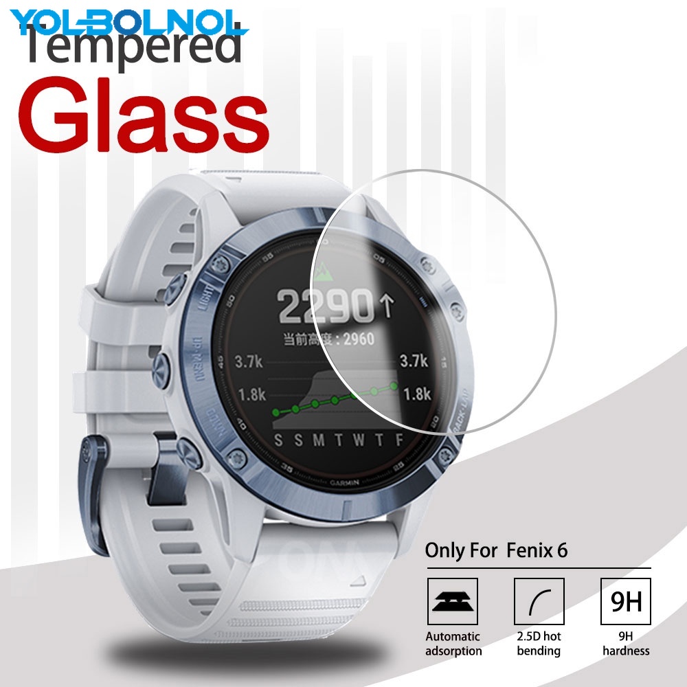 適用於 garmin fenix 7 7s 7x 6s 6x pro 5 5S smartwatch 透明高清玻璃保護貼