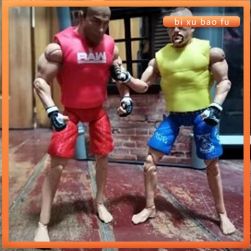 UFC 關節超可動 摔跤手 7寸可動人偶兒童玩具模型手辦 格鬥對戰
