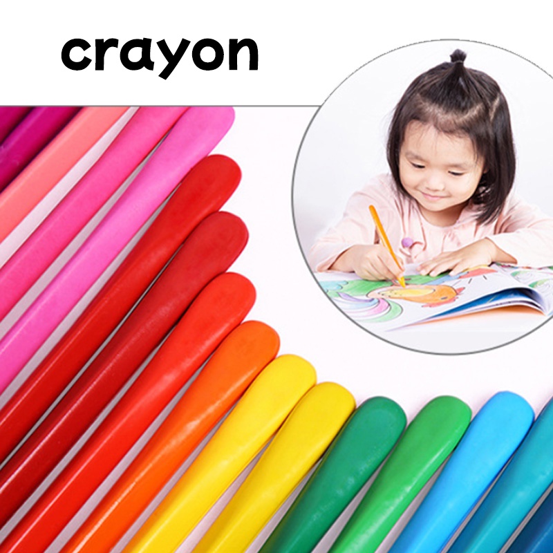 36色 盒裝 彩色 不髒手 塑料蠟筆 繪畫蠟筆 兒童 塗鴉 畫畫 安全蠟筆 套裝