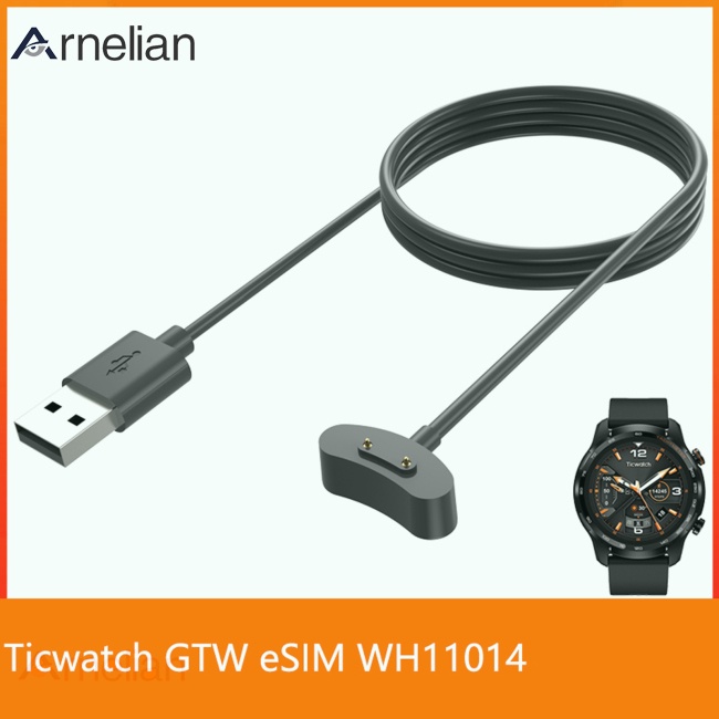 Arnelian 智能手錶充電線磁性適配器充電器底座適用於 Ticwatch Gtw Esim / Mobvoi Wh1