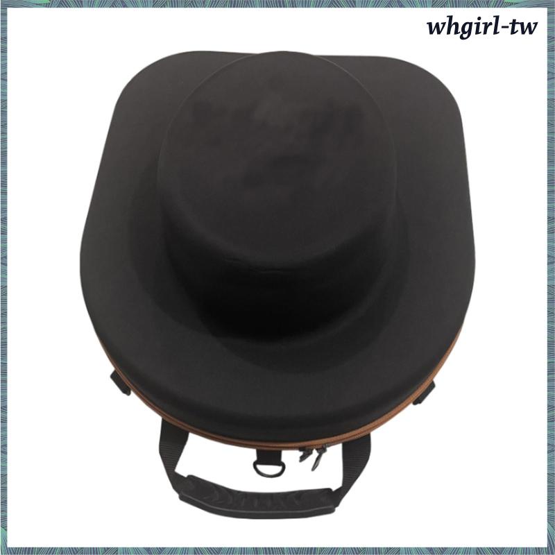【WhgirlTW】牛仔帽收納盒旅行帽盒手提包防震帽旅行箱