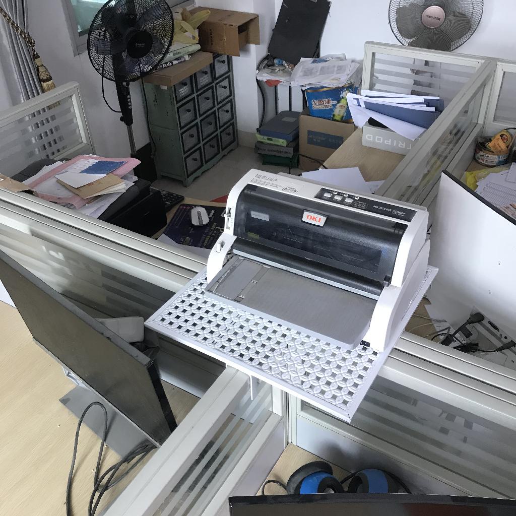 辦公室電話機架 辦公桌十字隔板 打印機架子 T型隔斷綠蘿花架 置物架