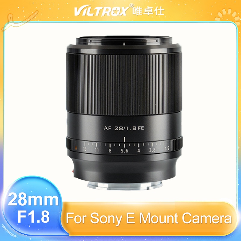 Viltrox 28mm F1.8 相機鏡頭全畫幅自動對焦廣角鏡頭適用於索尼 A7 A7S A7R A7C A7II A