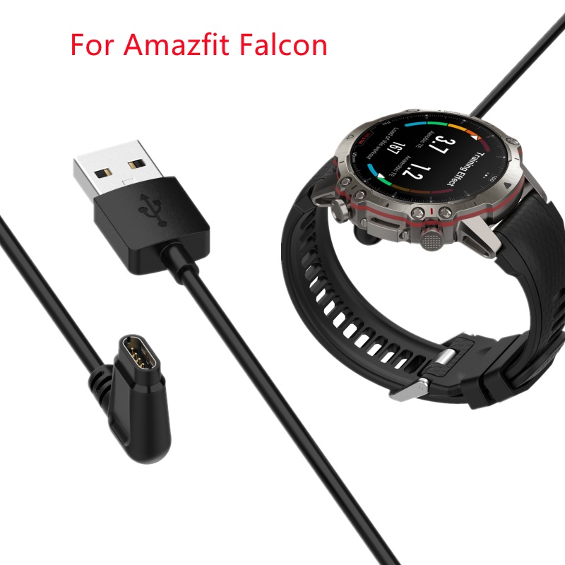適用於 華米Amazfit Falcon A2029 充電線電纜傳輸線 硅膠防塵塞 USB充電線快速充電底座數據線
